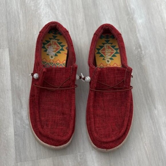 Lamo Women's Paula Burgundy size 8 - Picture 4 of 6